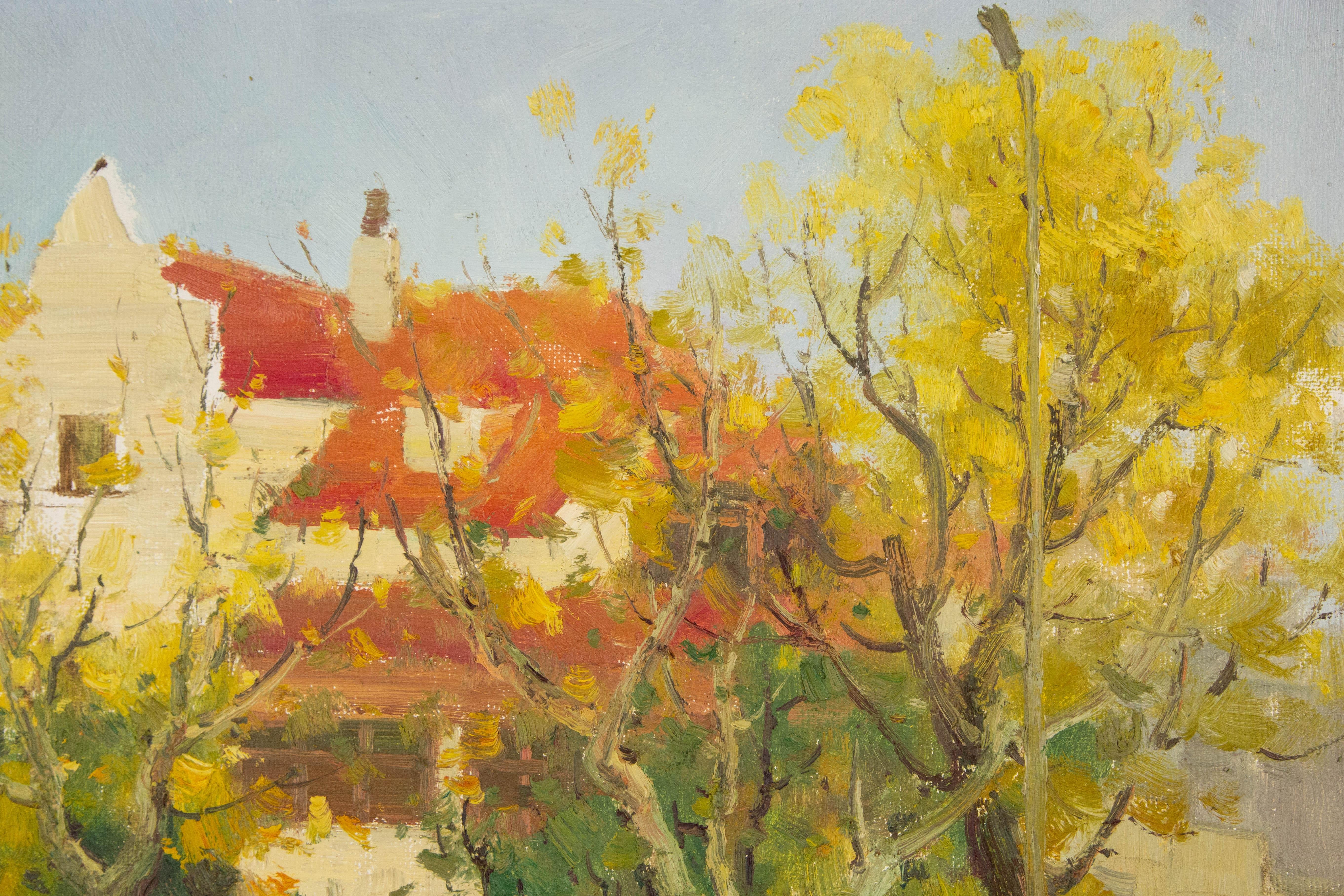 Hongdan Lin Landschaft, Original Ölgemälde auf Leinwand, „Qingdao Serie II“, Hongdan Lin im Angebot 3