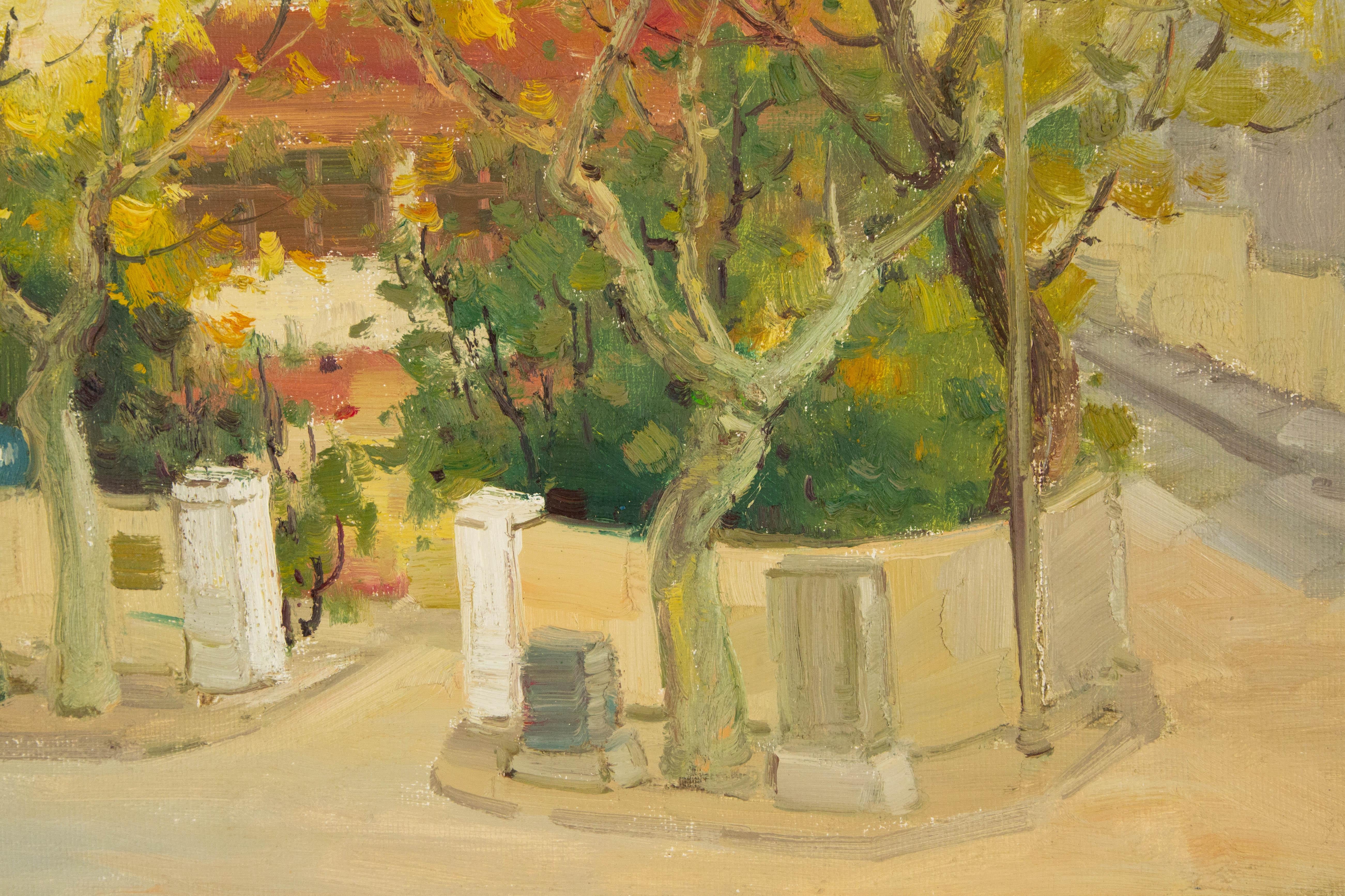 Hongdan Lin Landschaft, Original Ölgemälde auf Leinwand, „Qingdao Serie II“, Hongdan Lin im Angebot 4