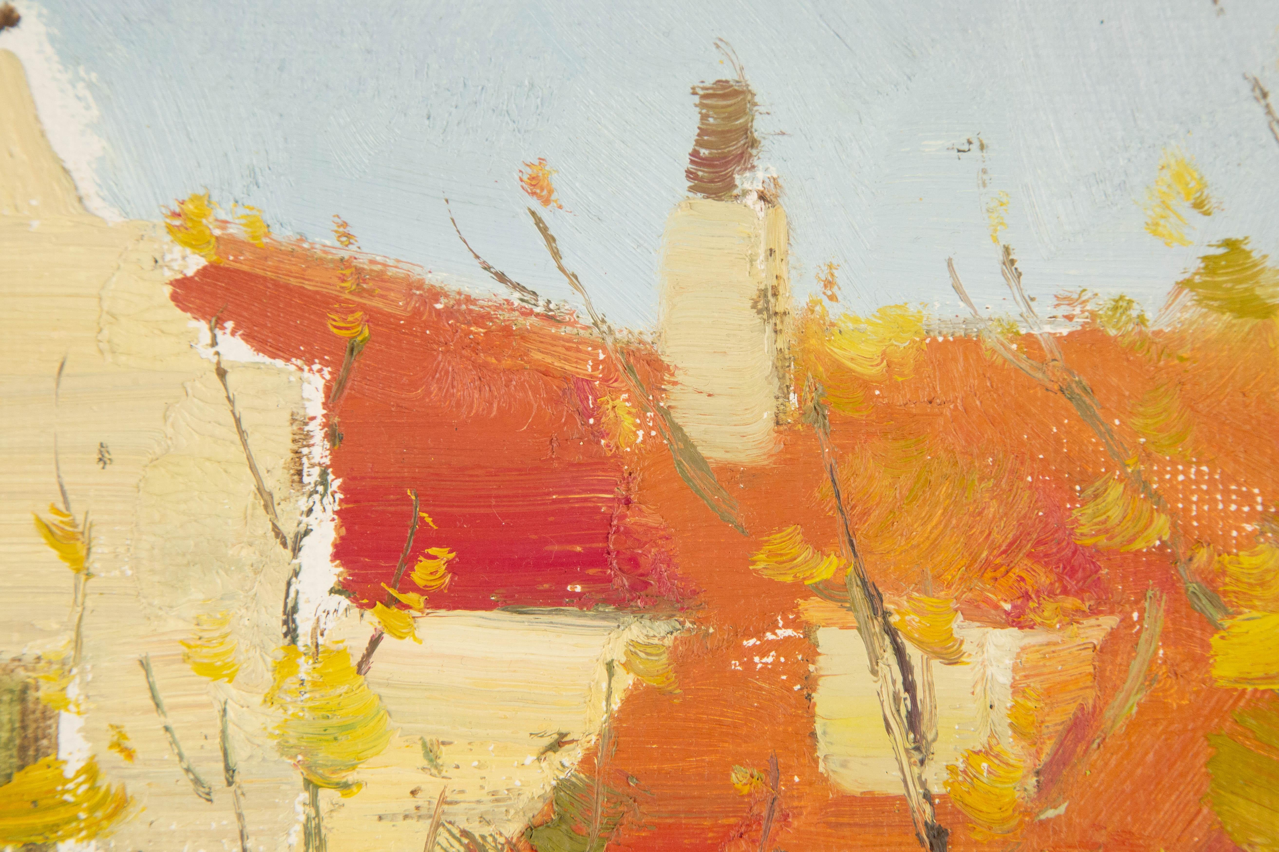 Hongdan Lin Landschaft, Original Ölgemälde auf Leinwand, „Qingdao Serie II“, Hongdan Lin im Angebot 5