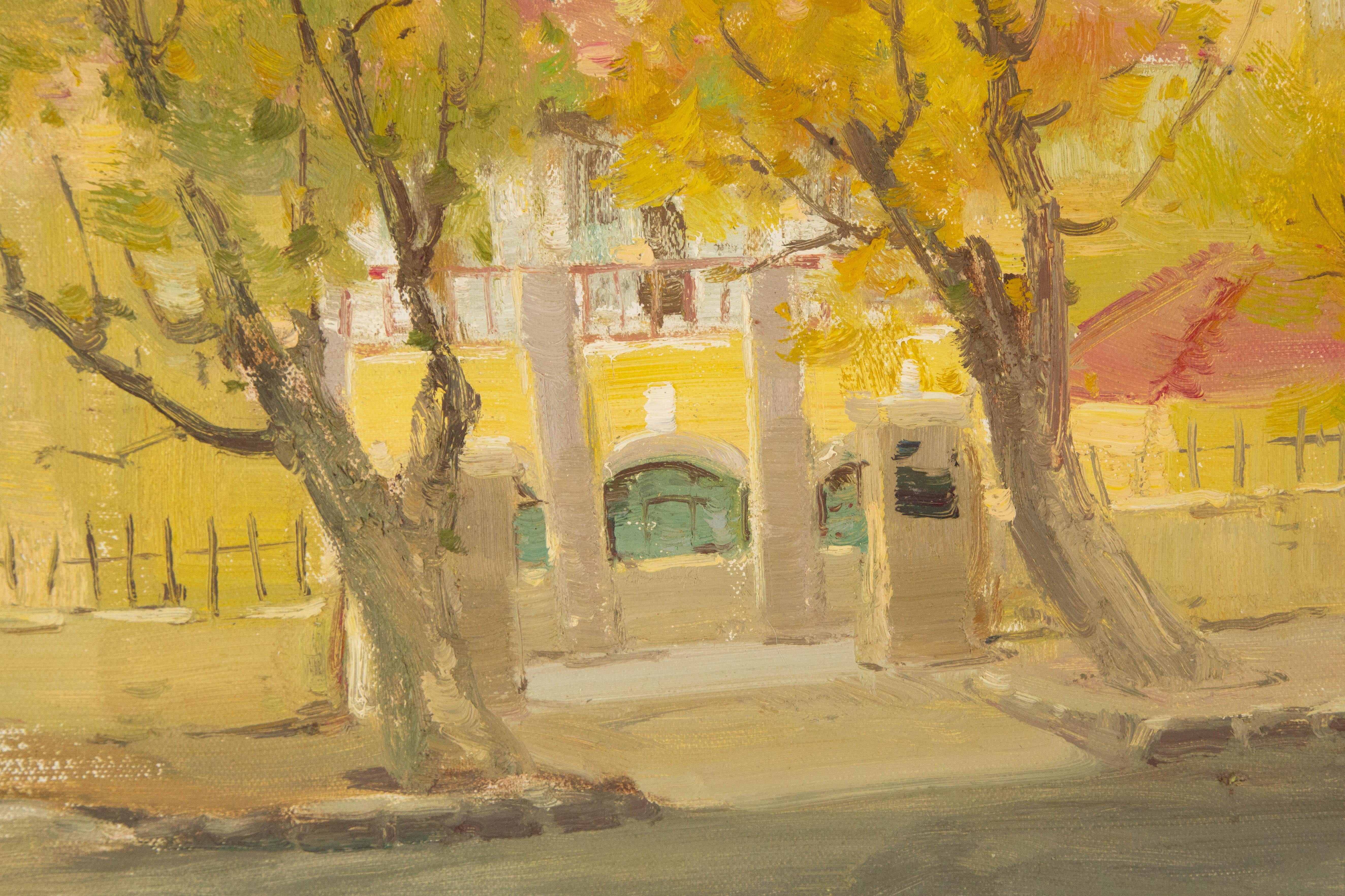 Hongdan Lin Landschaft, Original Ölgemälde auf Leinwand, „Qingdao Serie III“, Hongdan Lin im Angebot 2