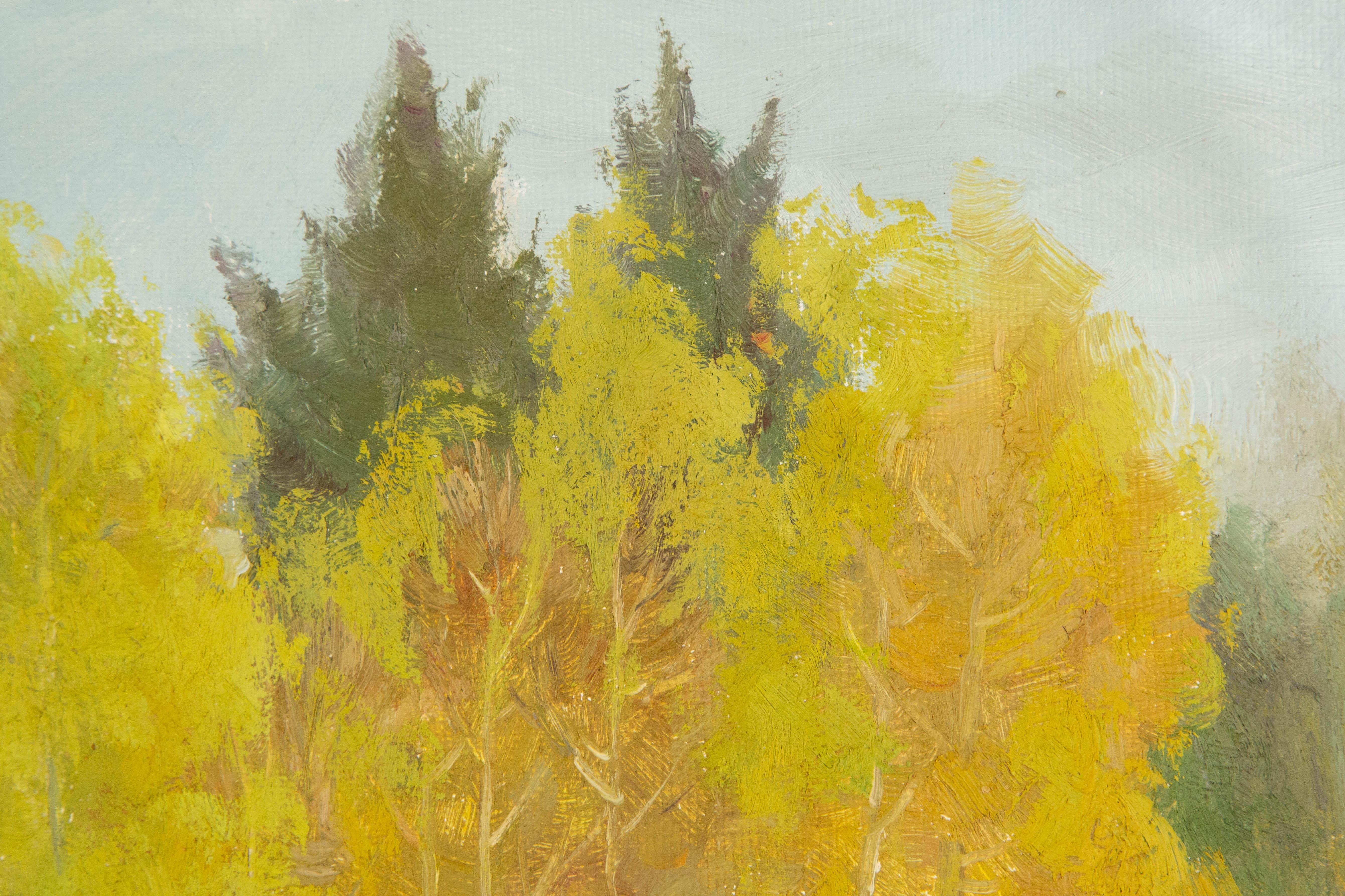 Hongdan Lin Paisaje Original Óleo Sobre Lienzo 