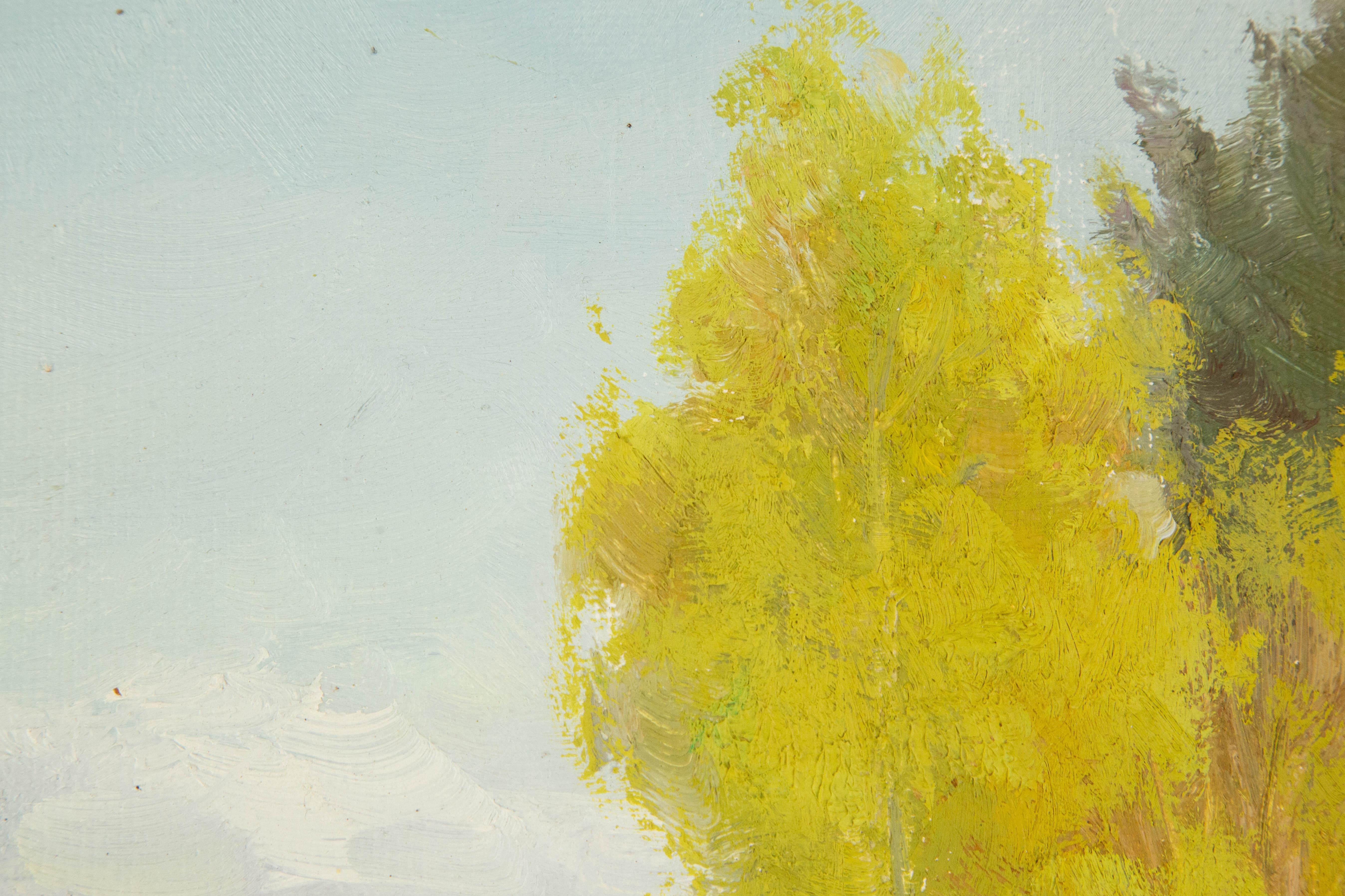 Hongdan Lin Paisaje Original Óleo Sobre Lienzo 