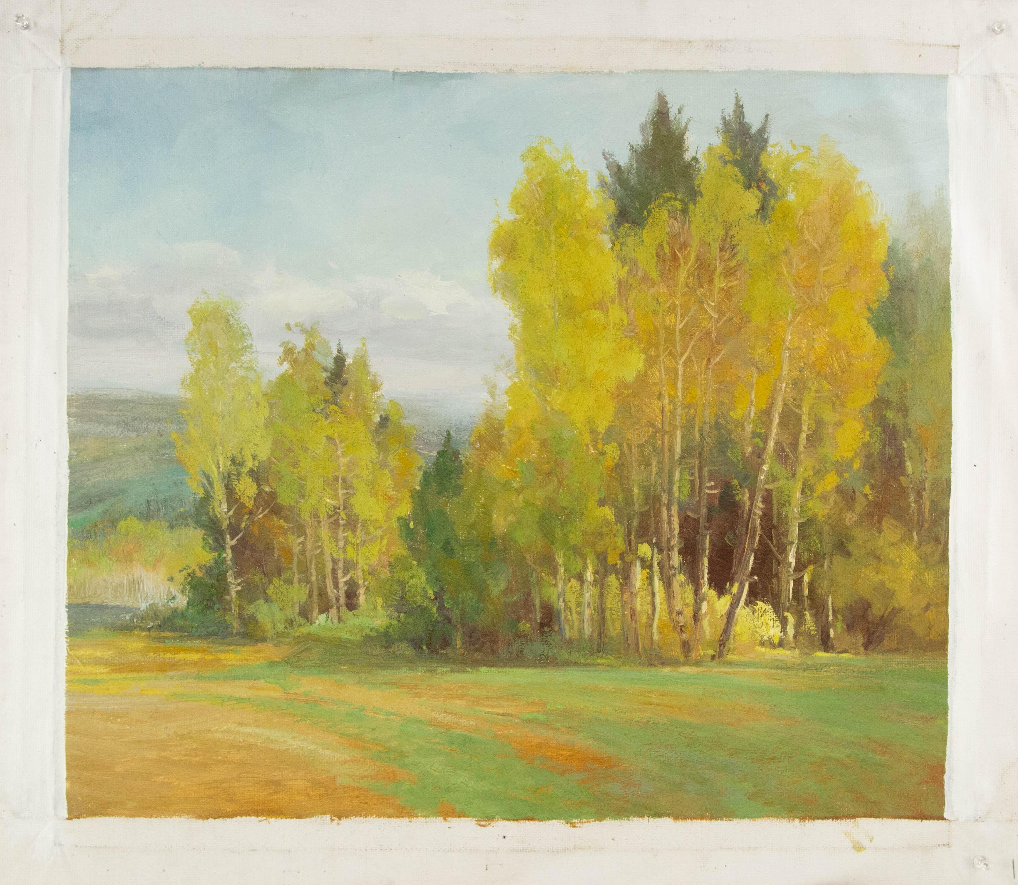 Hongdan Lin Paisaje Original Óleo Sobre Lienzo 