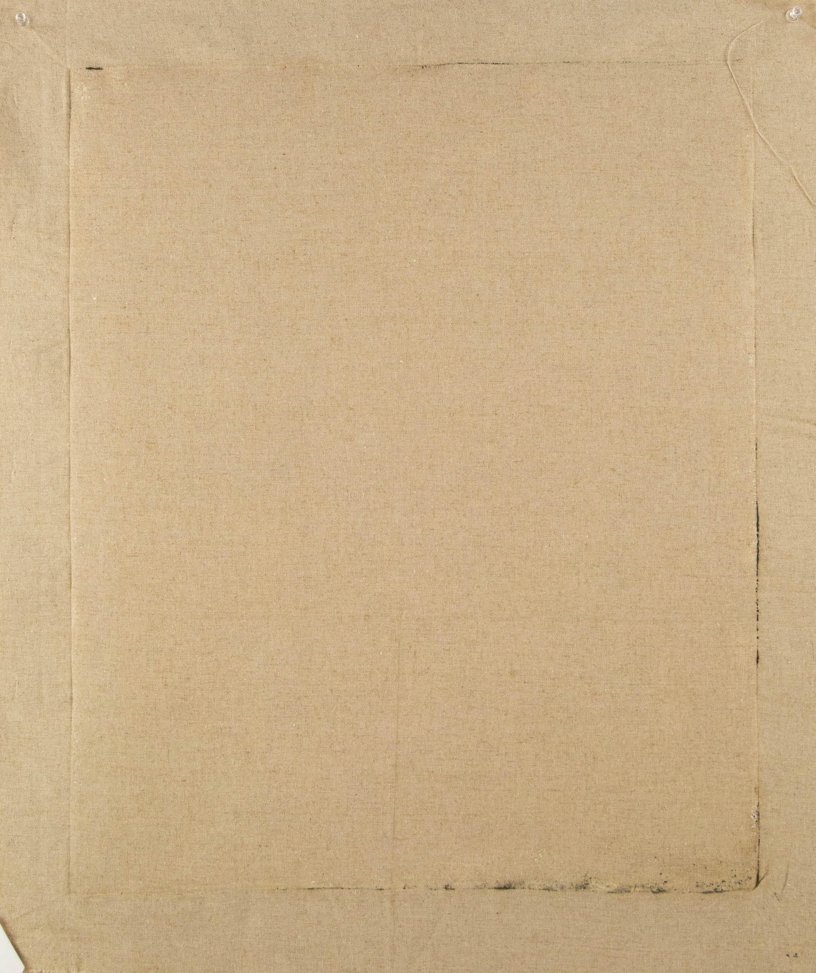 Ritratto di Hongsheng Wang Olio originale su tela 