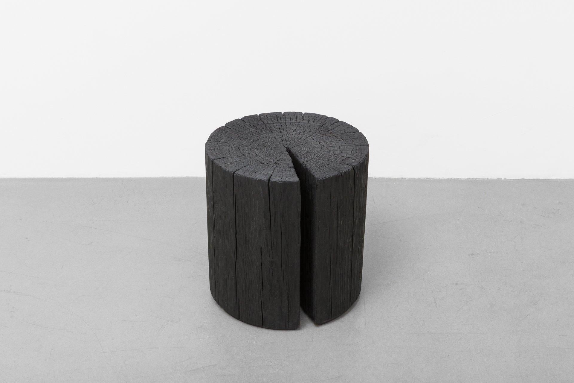 The Hono stool started with our rediscovery of Shou Sugi Ban, an ancient Japanese burning technique that preserves wood through charring. Inspired by the method's resulting rich color depth, authentic texture, and it's traditional use to