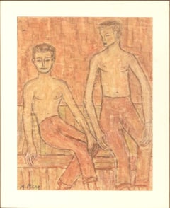 Área de la Bahía Expresionista Abstracto Figurativo -- Escena veraniega de la mayoría de edad