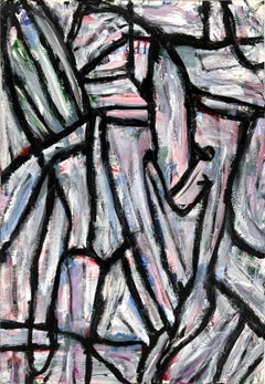 Bay Area Abstract Expressionist Oil on Illustration Board Honora Berg Berkeley