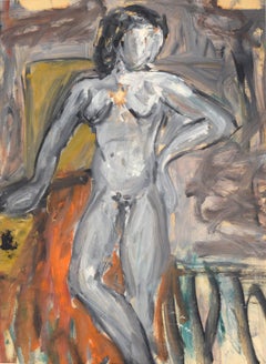 Bay Area Abstract Expressionist Standing Nude