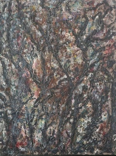 Mid Century Abstract Impressionist Monterey Bay Kelp Forest