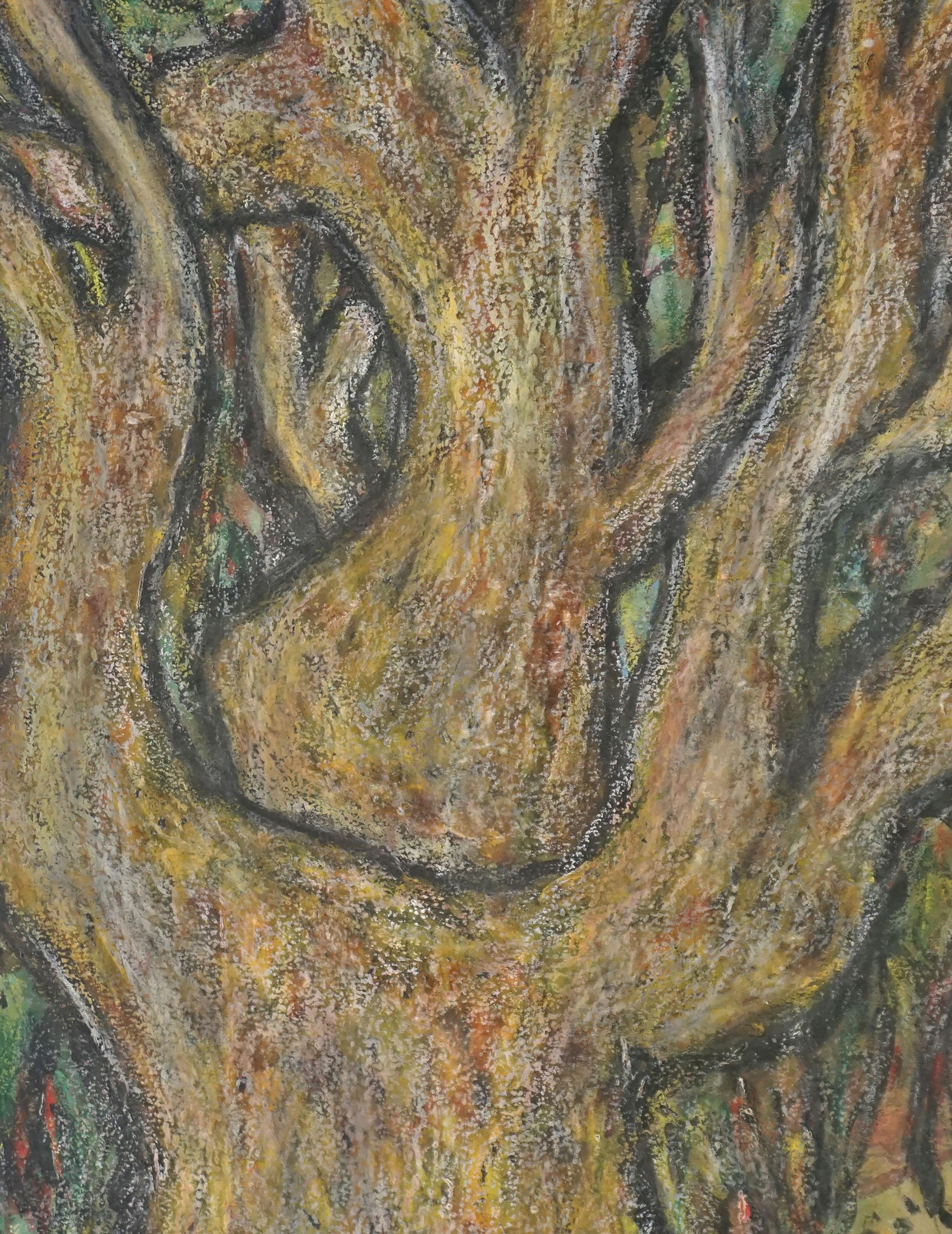 Mid Century Bay Area Abstract Expressionist -- Oak Woodlands of Golden Gate Park – Painting von Honora Berg