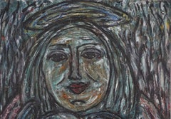 Mid Century Bay Area Figurative Original Oil Painting -- Motherhood