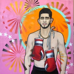 Boxing Gloves , American Artist, Figurative Painting,  Boxers