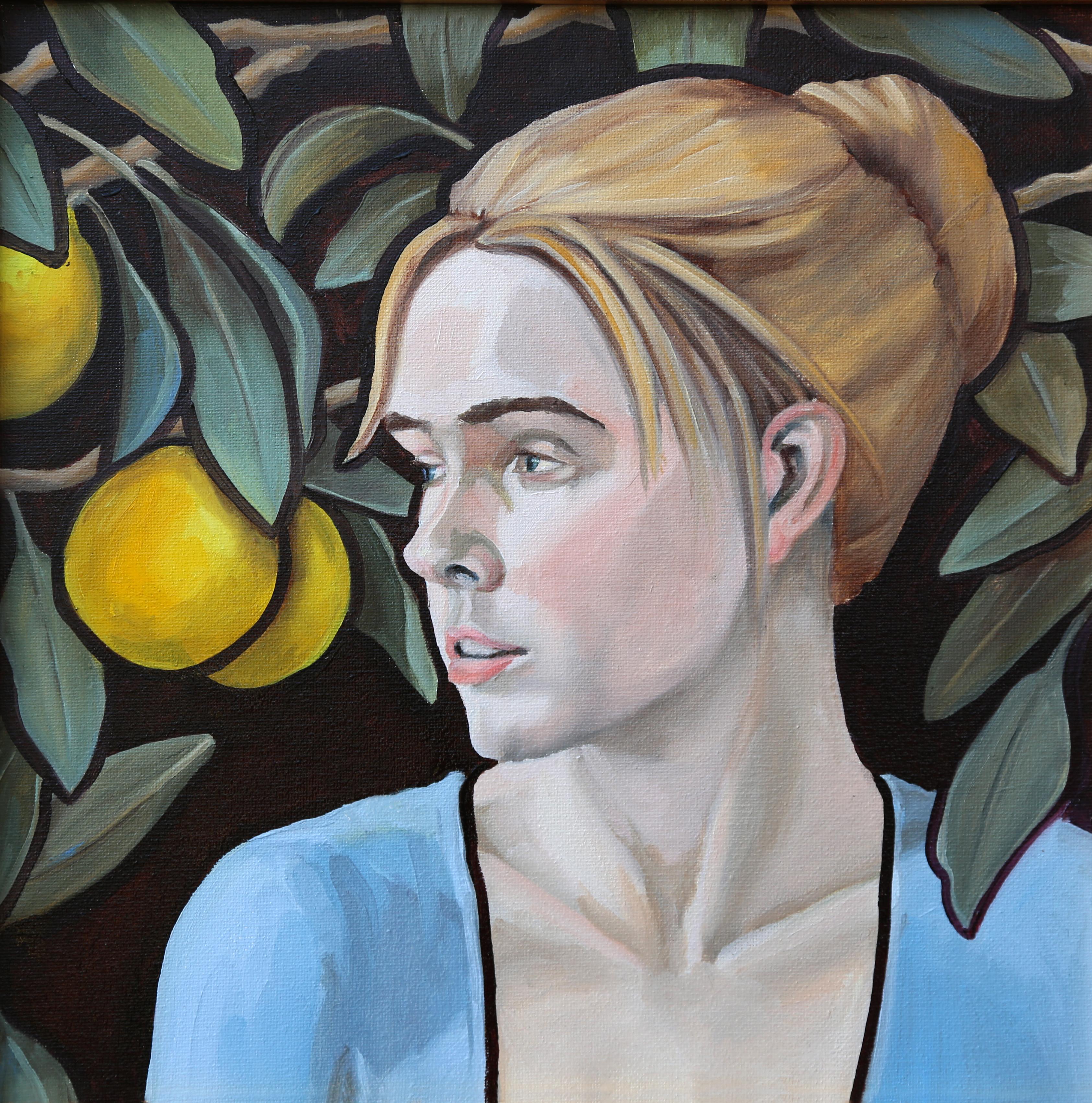 Honora Jacob Portrait Painting - Giea, Oil Painting Realism, Alla Prima, History Flows Into the Present, Figures