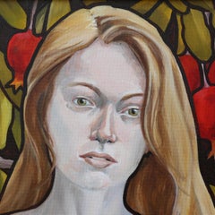 Persephone, oil painting, Texas artist, Realistic painting, Historical Figures