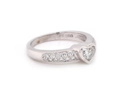 Honora Platinum Heart Diamond Engagement Ring