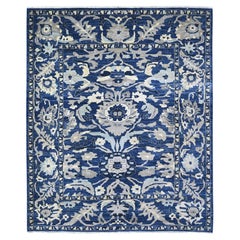 Tappeto orientale Honorable Blue Wool annodato a mano Peshawar Mahal Design 8'3" x 9'8"