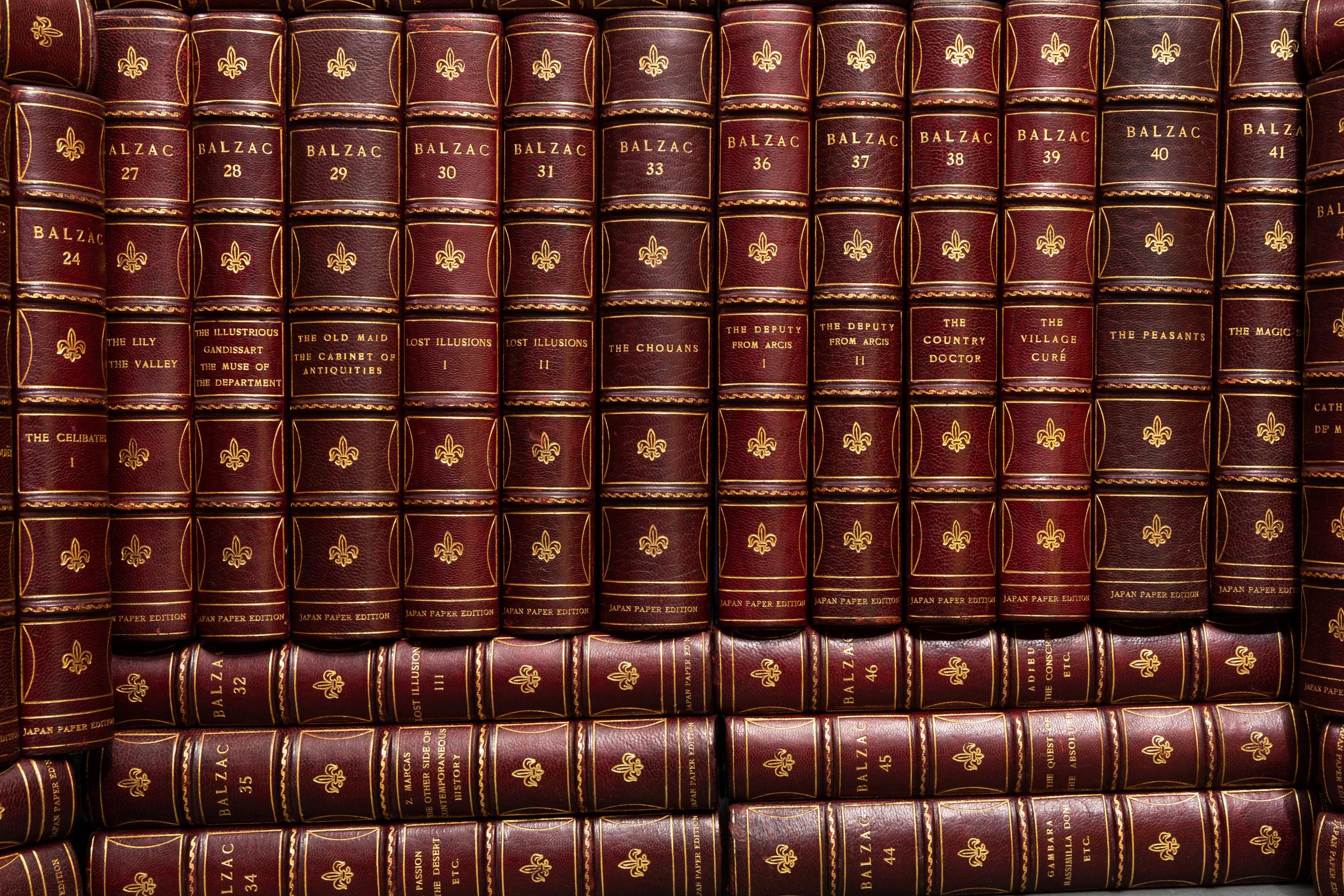 53 volumes. Honore De Balzac. Les œuvres complètes. 