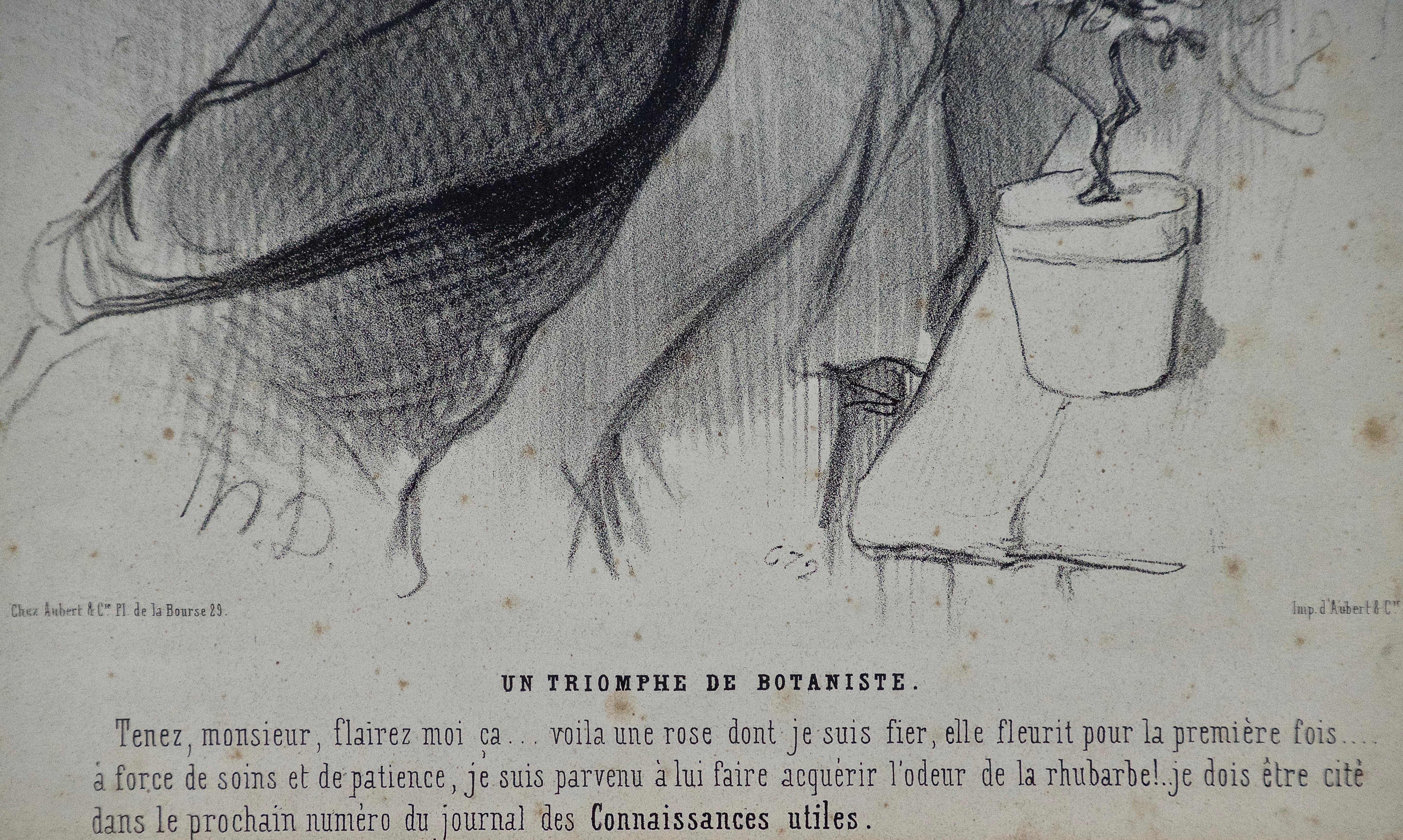 A satirical lithograph by Honoré Daumier (1808-1879) entitled 