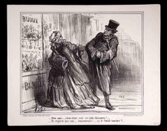 Ces Bons Parisiens - Lithograph by Honoré Daumier - 1859