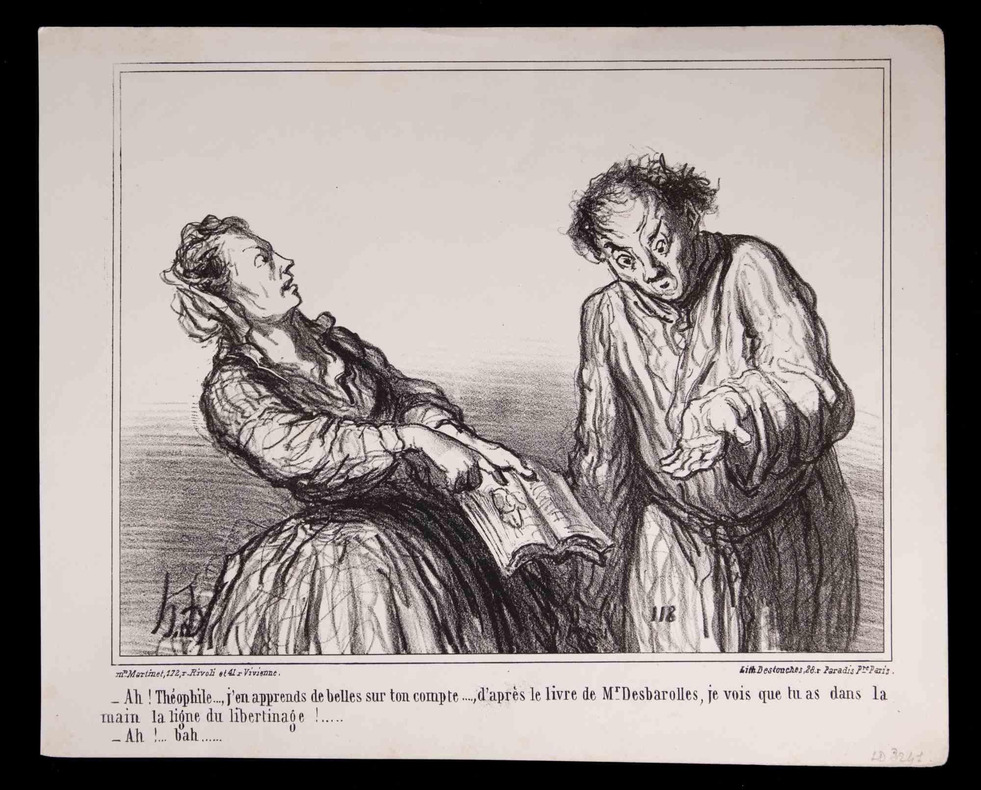 Litografía realizada por Daumier en 1859.

Pertenece a la Serie "Ces Bons Parisien".

Ref. Delteil 3241

Muy buen estado