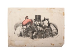 Charges du Jour - Original Lithograph After H. Daumier - 1860