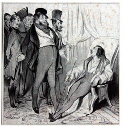 Exploitation de l'Amitié - Lithographie de Honoré Daumier - 1837