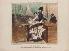 Le Tourniquet - Lithograph by Honoré Daumier - 1855