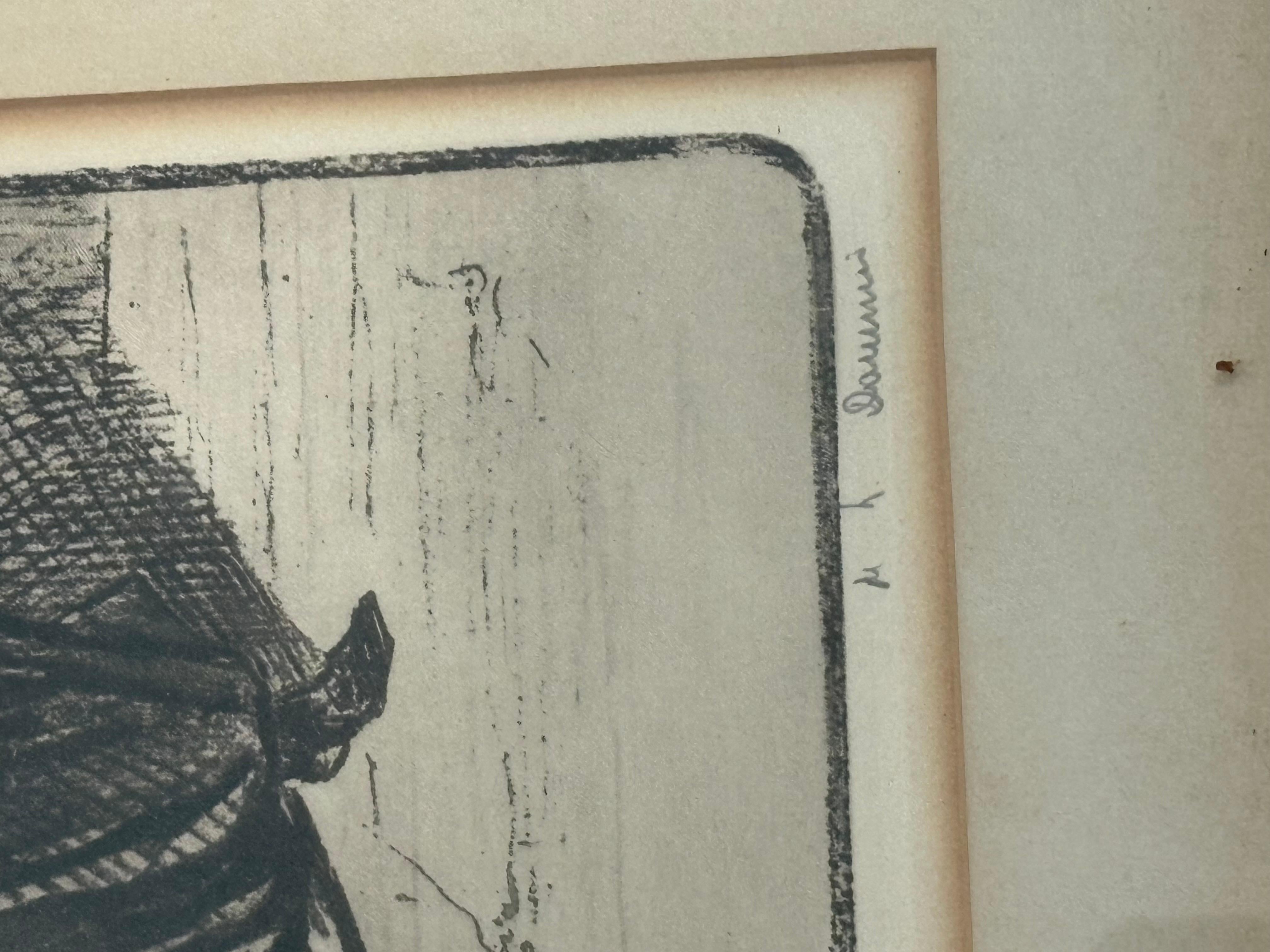 Litografía de Honoré Daumier 