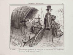 L'Exposition Universelle - Lithographie d'Honoré Daumier - 1855