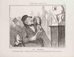 L'Exposition Universelle - Lithograph by Honoré Daumier - 1855