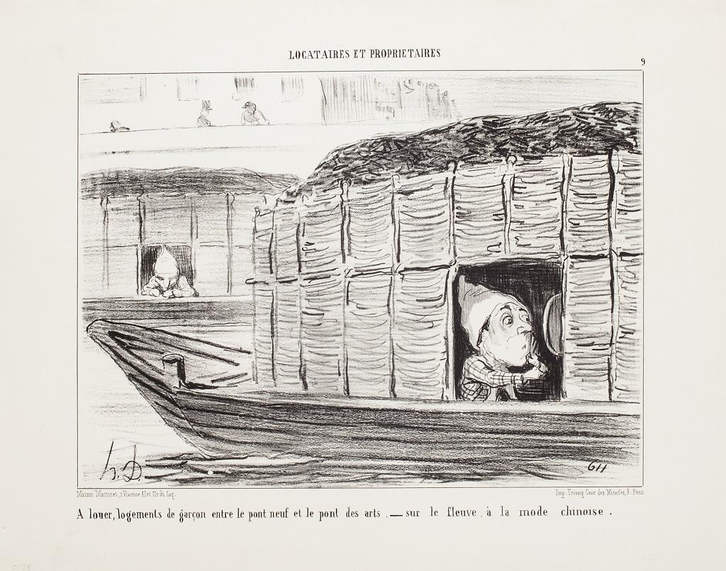 Locataires et Propriétaires - Suite completa de Honoré Daumier - 1854 en venta 7