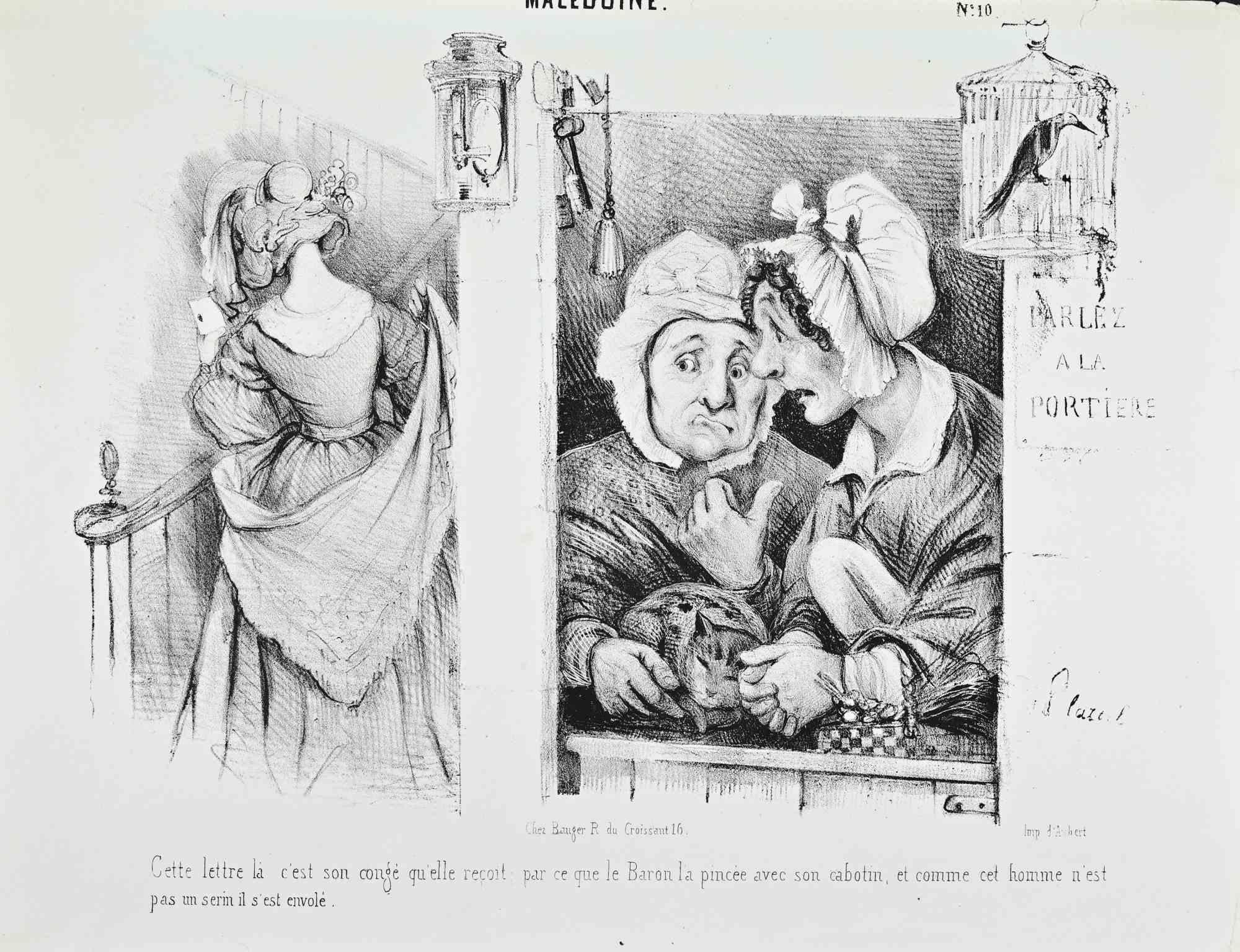 Macédoine, no. 10 - Lithograph by Honoré Daumier - Mid-19th Century
