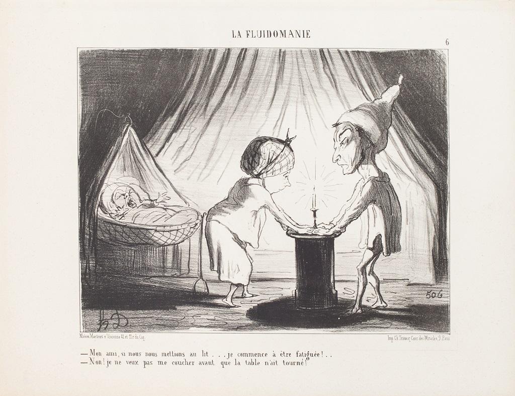 Honoré Daumier Figurative Print - Mon Ami, si nous nous mettions [...] - Lithograph by H. Daumier - 1853