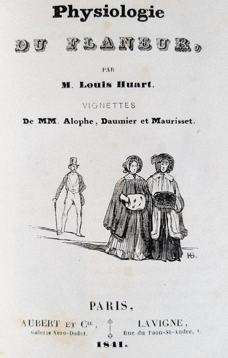 Physiologie du Flaneur - Livre rare illustré par Honoré Daumier - 1841 en vente 1