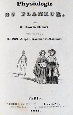 Physiologie du Flaneur - Livre rare illustré par Honoré Daumier - 1841