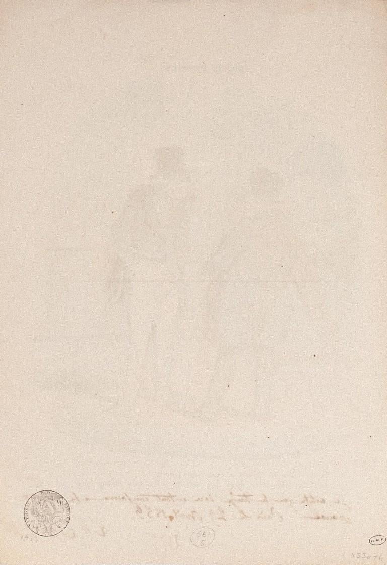 Pouvez Vous me Recevoir à Diner ce Soir? - Lithograph by H. Daumier - 1850s - Print by Honoré Daumier