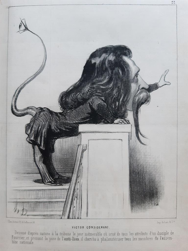 Scnes Parlementaires – Seltenes Buch, illustriert von Honor Daumier – 1850