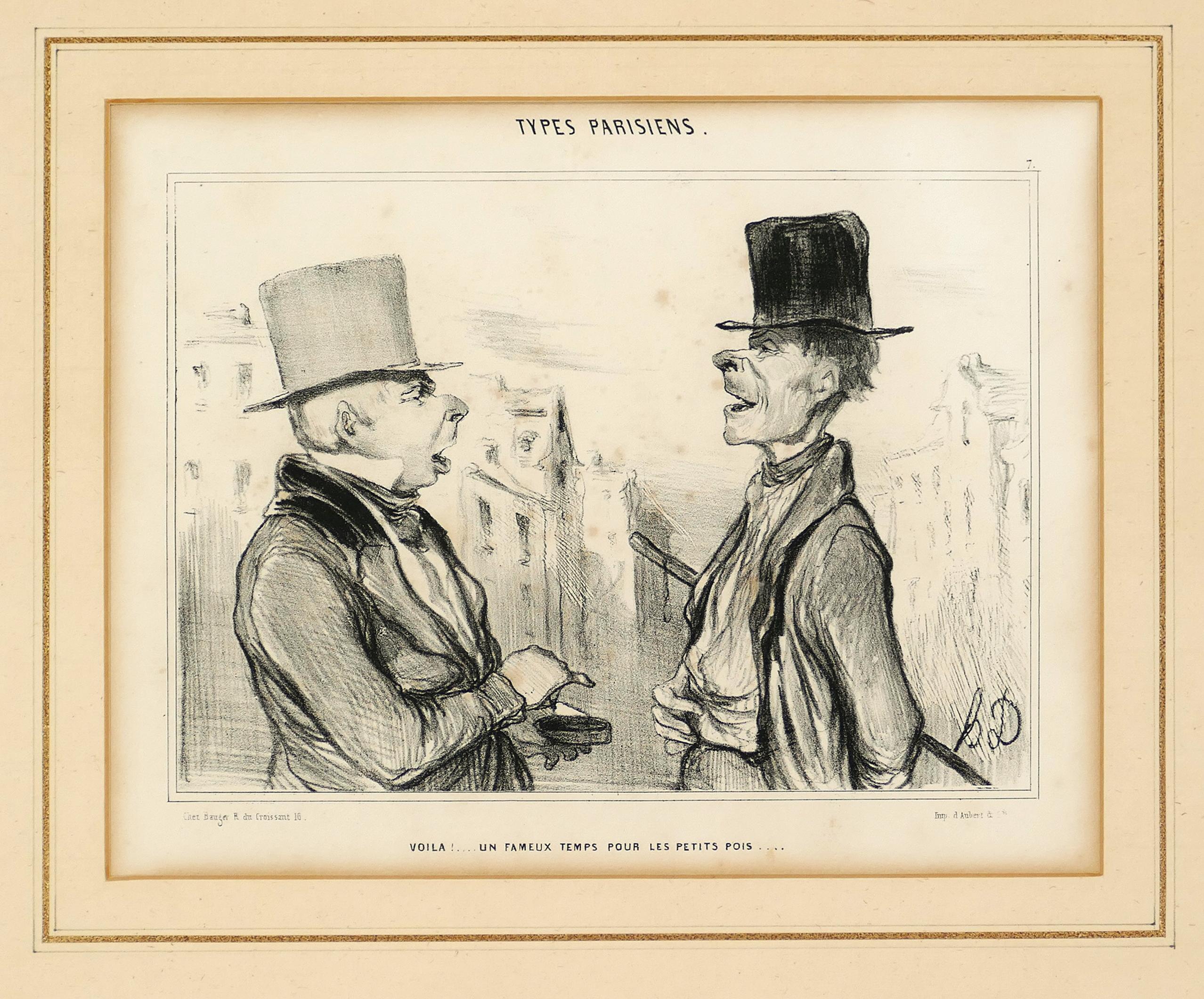 Honoré Daumier Figurative Print - Voilà... - Original lithograph - 1839