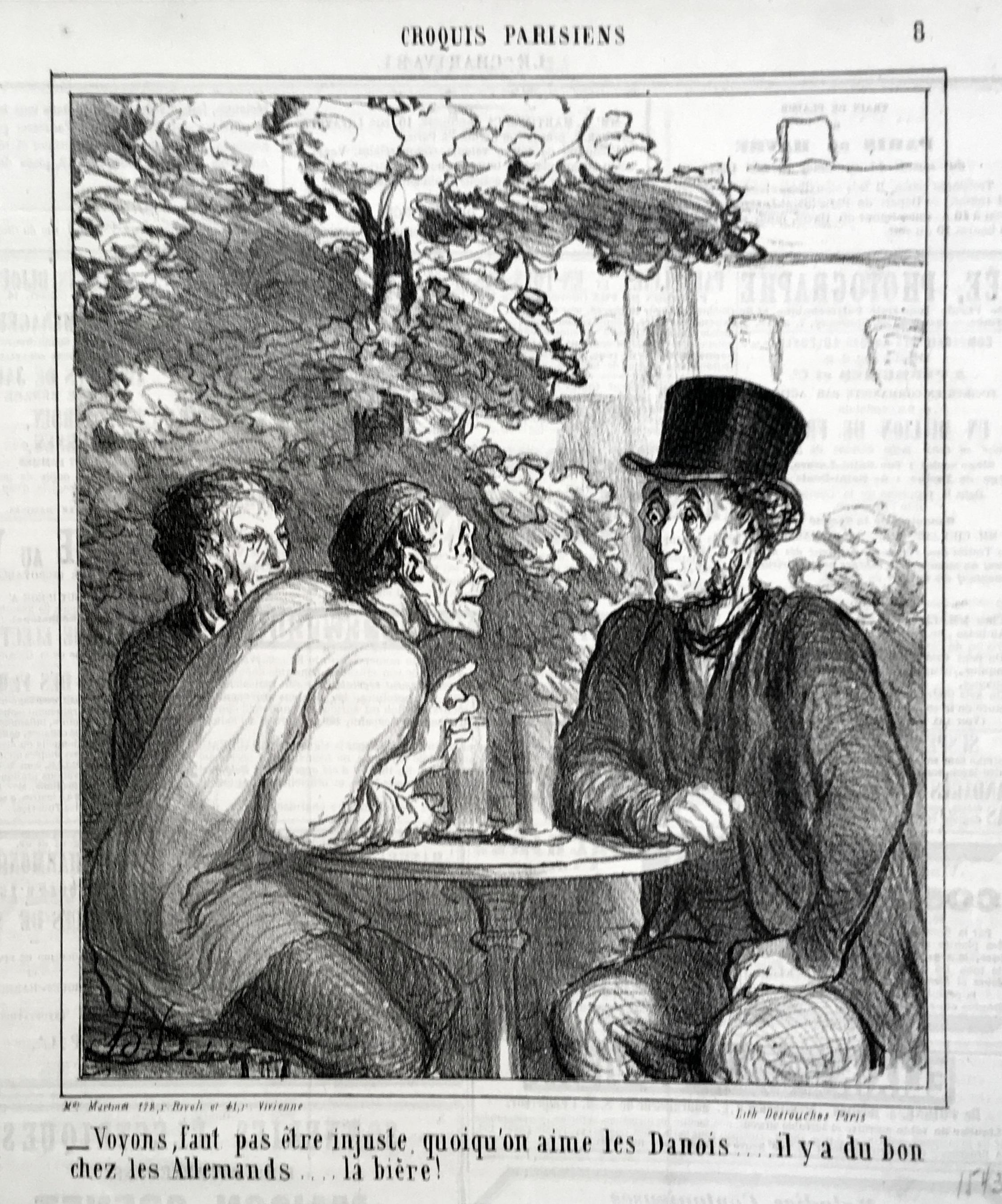 Honoré Daumier Figurative Print - Voyons, faut pas etre injuste