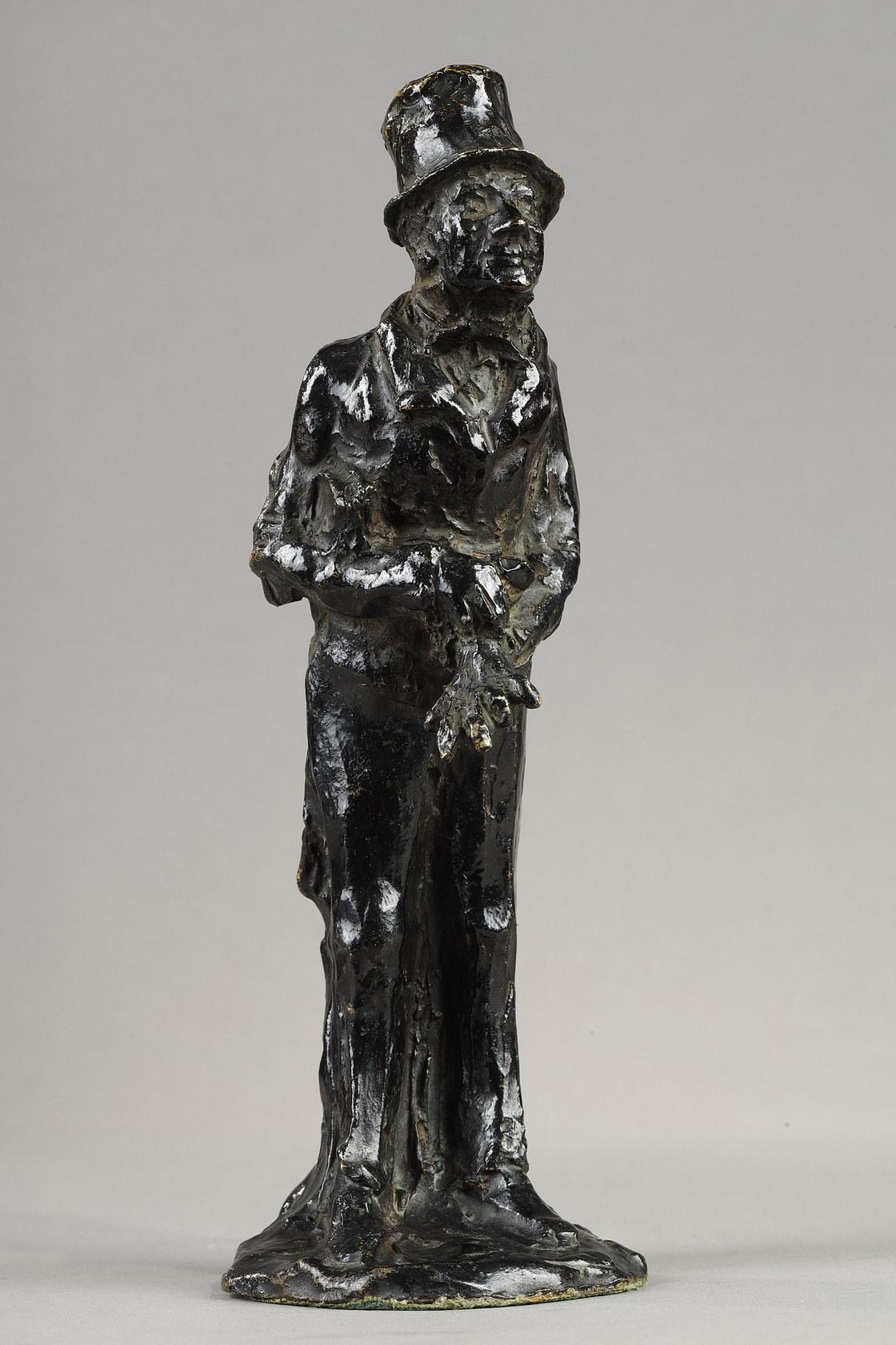 Businessman - Sculpture by Honoré Daumier