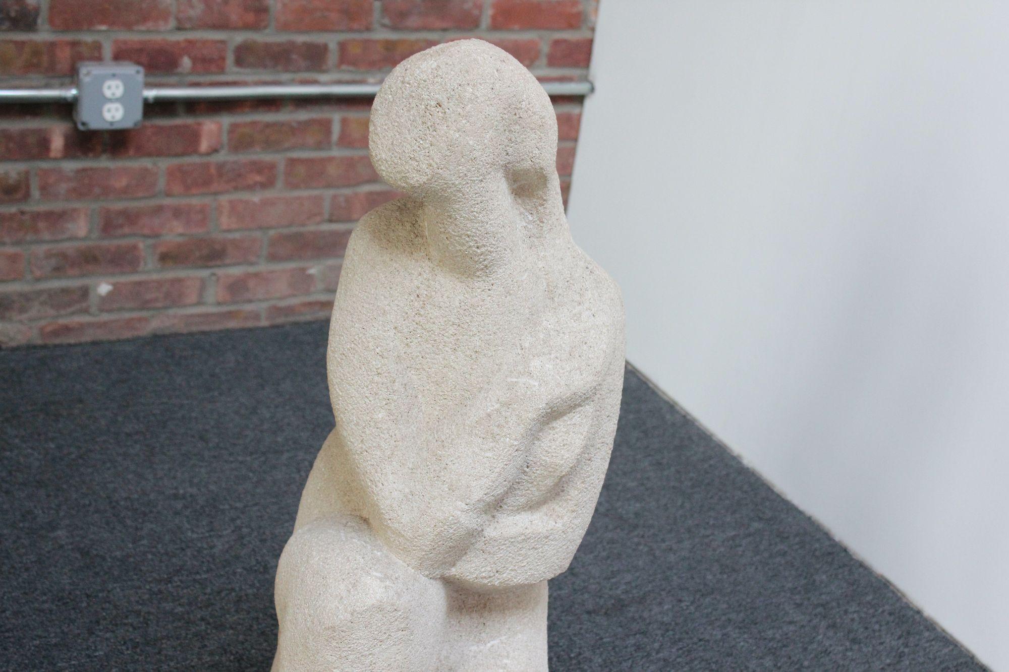 Honorio García Condoy Carved Stone Figurative Sculpture For Sale 7