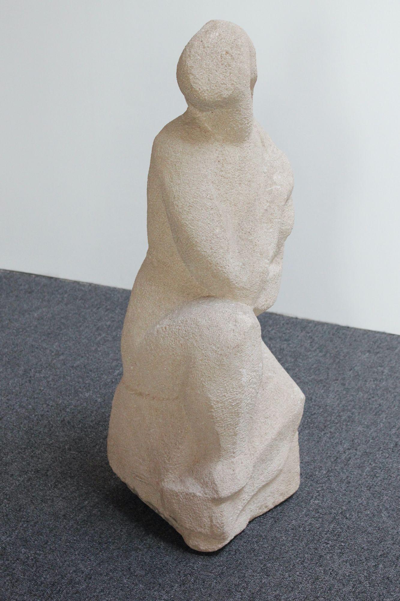 Honorio García Condoy Carved Stone Figurative Sculpture For Sale 12
