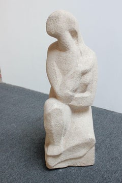 Honorio García Condoy Figurative Skulptur in Stein gehauen