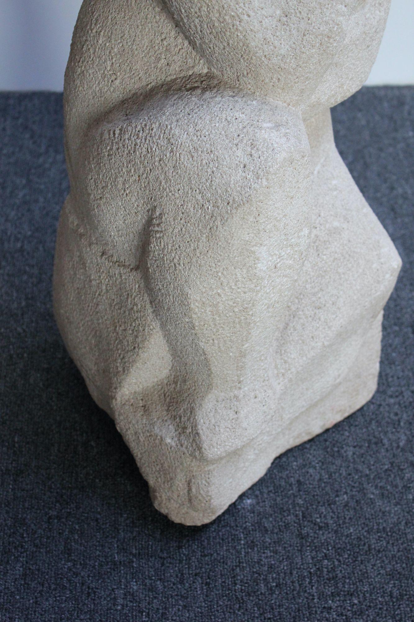Honorio García Condoy Carved Stone Figurative Sculpture For Sale 2