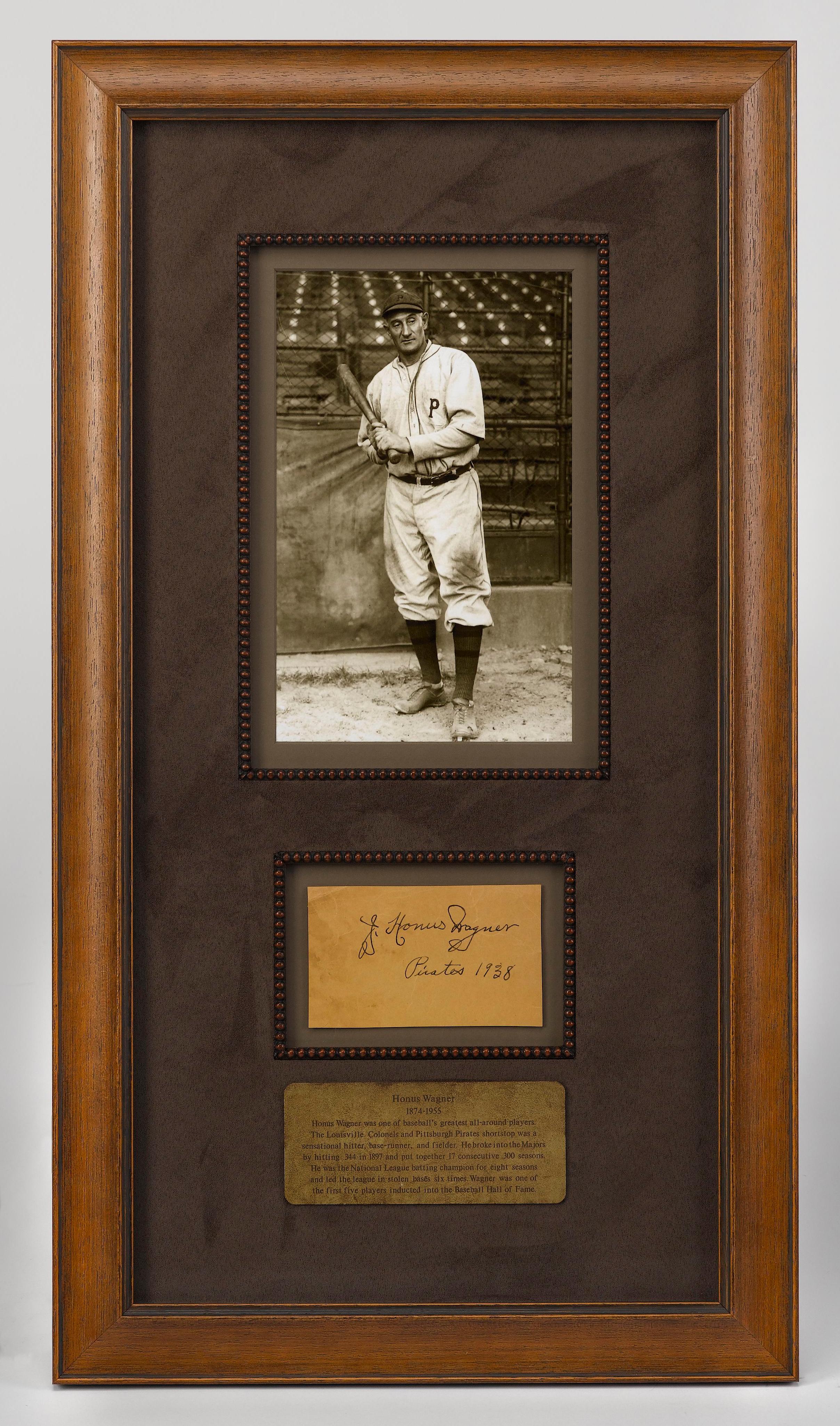 Honus Wagner Signature Collage In Good Condition In Colorado Springs, CO
