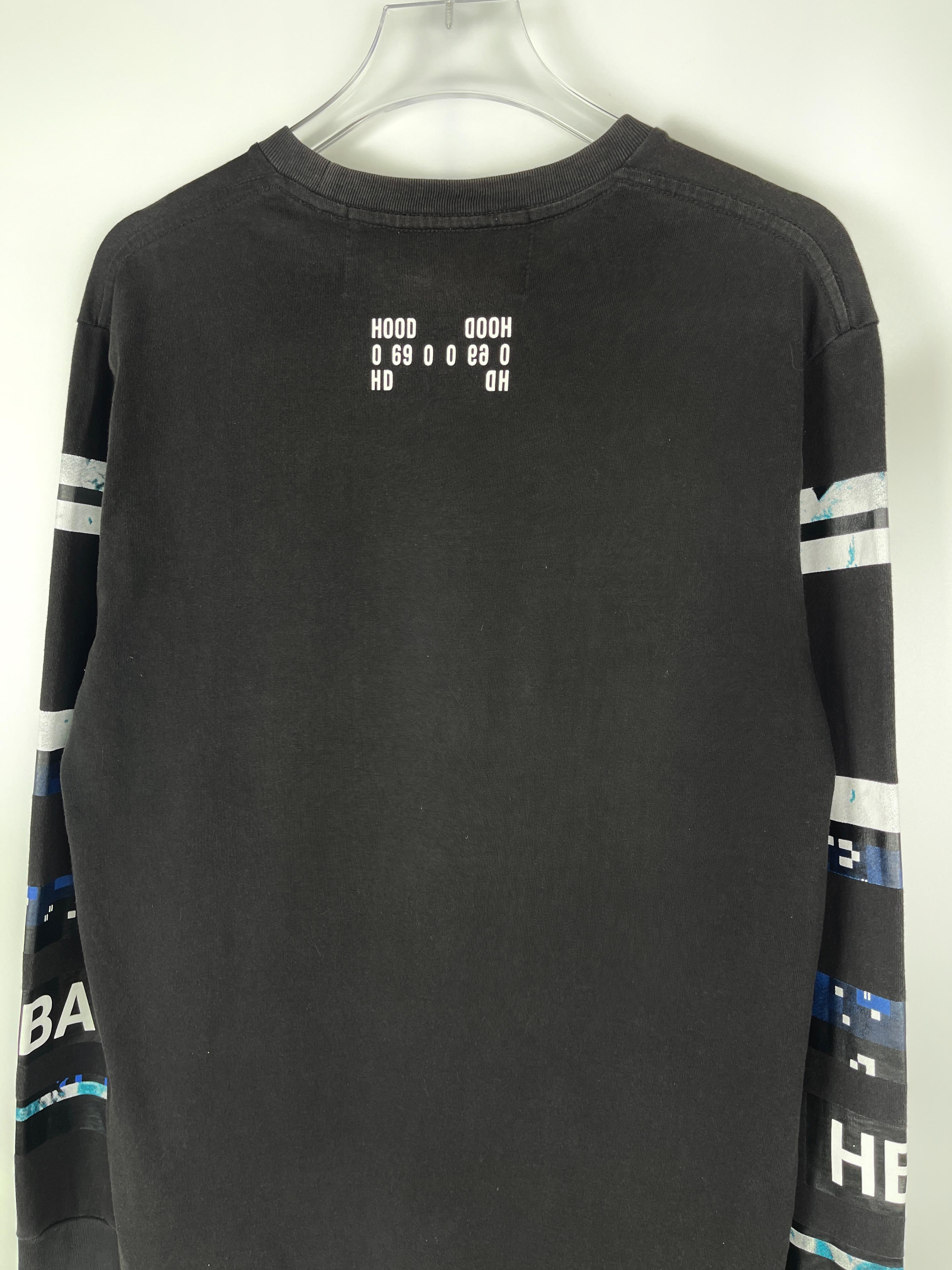 Hood By Air F/W2015 Black Pixelate T-Shirt For Sale 2