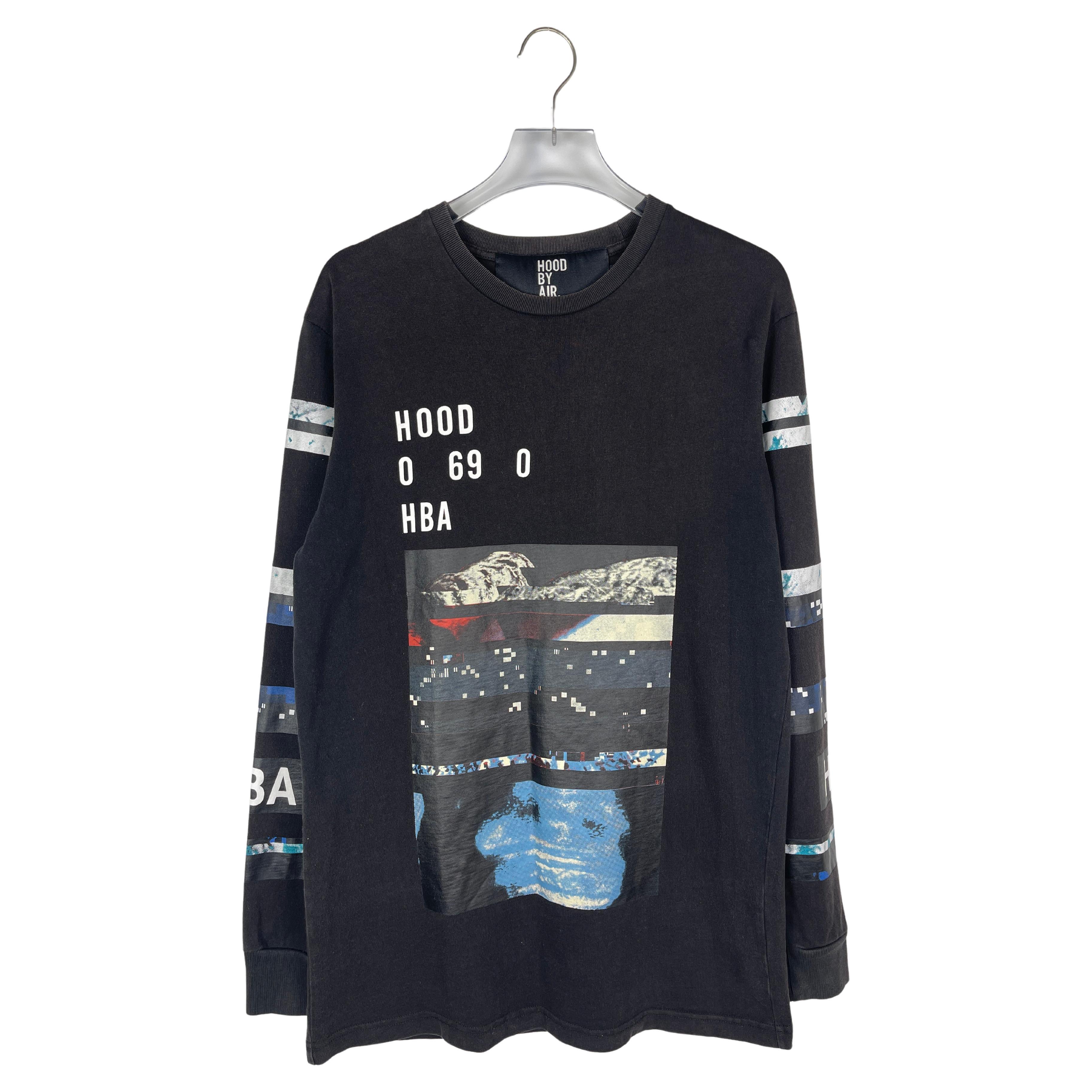 Hood By Air F/W2015 Black Pixelate T-Shirt For Sale