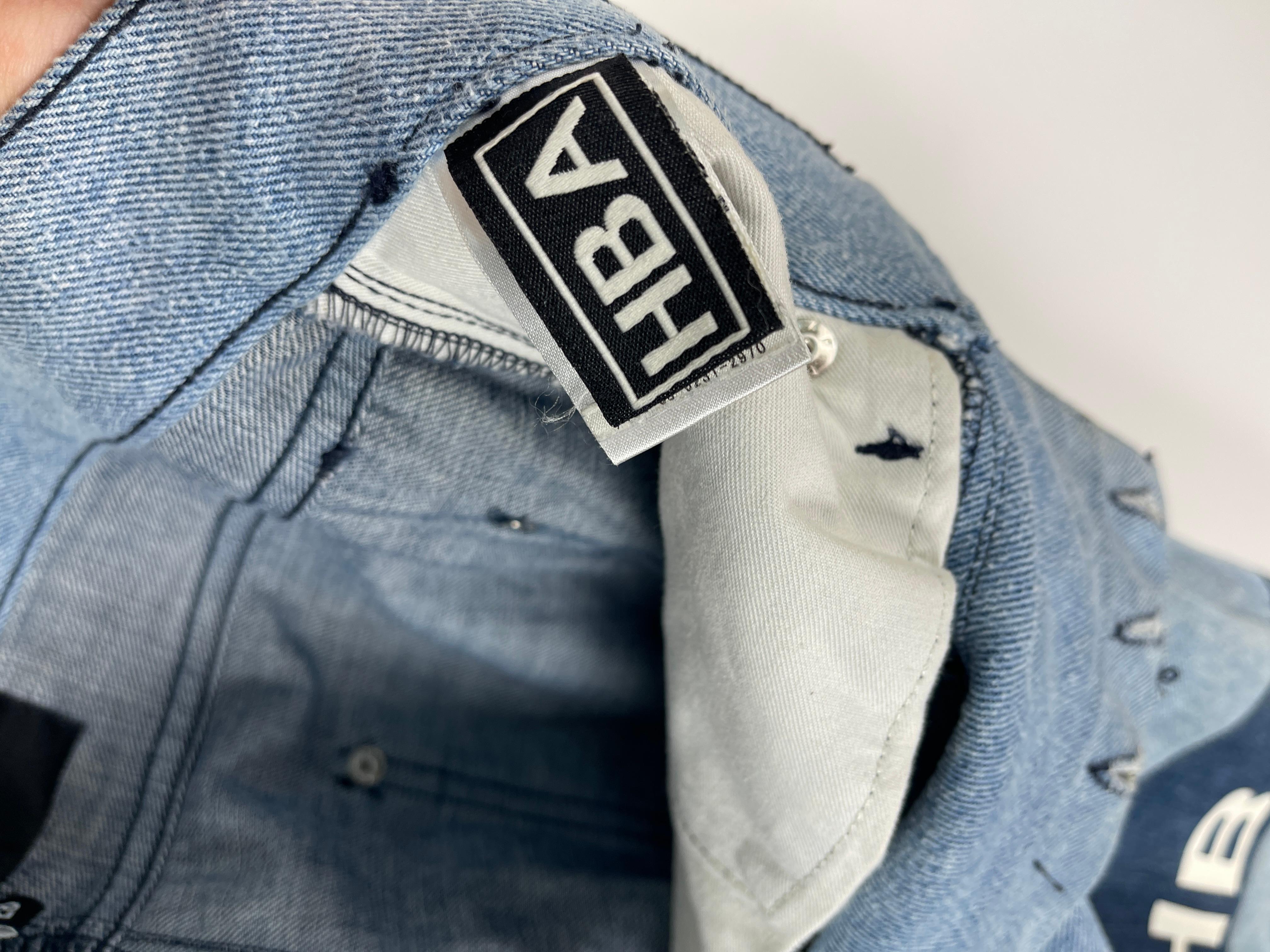 Women's or Men's Hood By Air S/S2014 Slim-fit Logo Denim For Sale