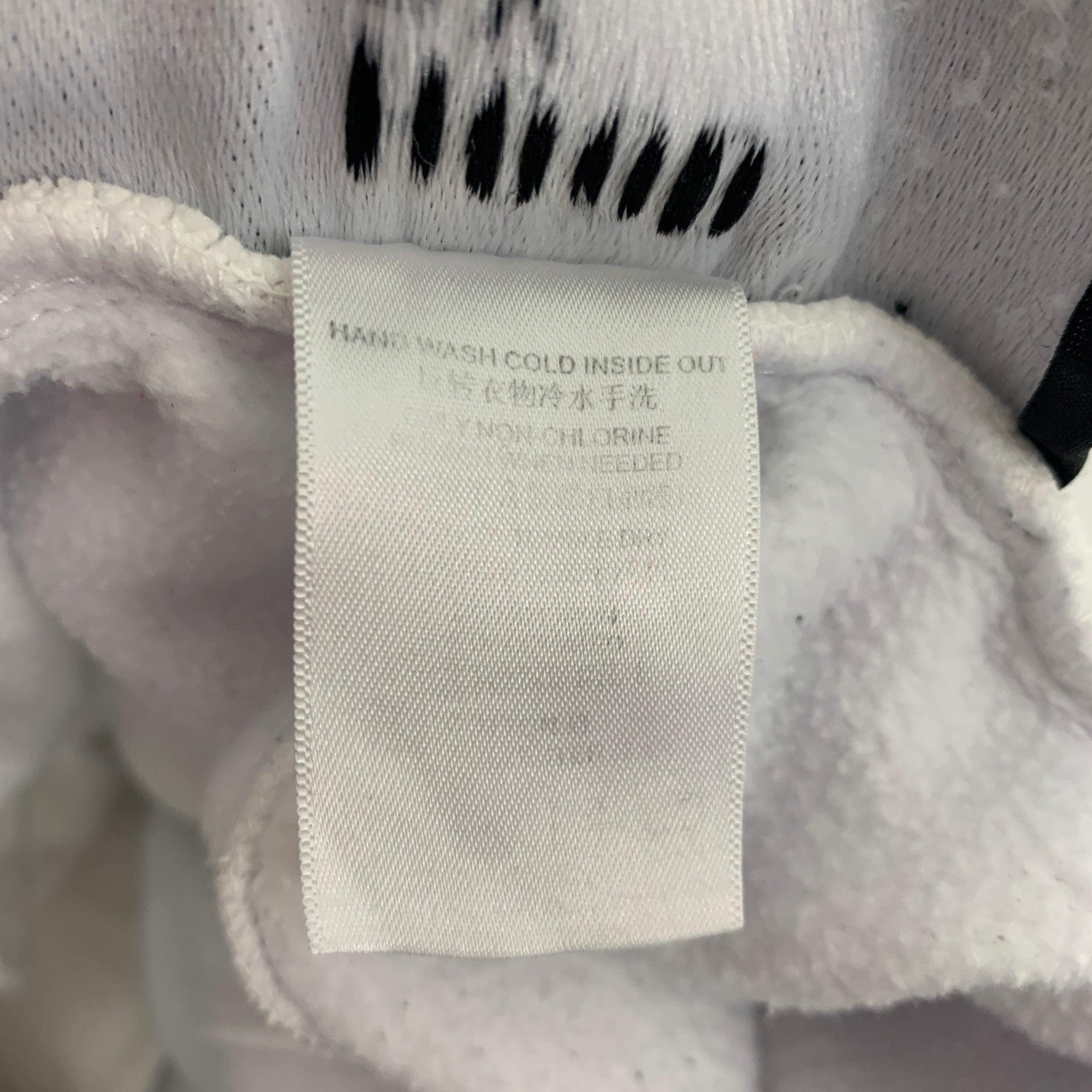 Men's HOOD BY AIR Size M White Black Astronaut X Ray Print Cotton Sweatpants For Sale