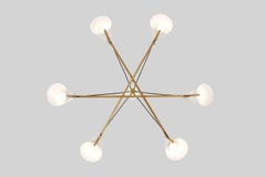 Hood Chandelier in White Oak by Ravenhill Studio